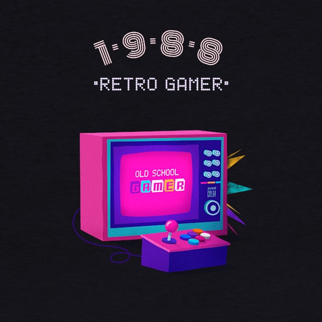 Retro Gamer 1988 - Gamer Gift by Meme My Shirt Shop